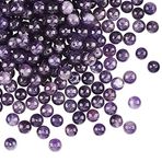 OLYCRAFT 272 adet 6 mm Doğal Boncuklar 6 mm Doğal Ametist Boncuklar 4 İplik Yuvarlak Gevşek Boncuklar Değerli Taş Değerli Taş Doğal Boncuklar Bilezik Takı Yapımı Aksesuarları