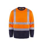 OLYMPUS CONTRAST SAFETY SWEATSHIRT TURUNCU - LACİVERT 3XL