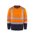 OLYMPUS CONTRAST SAFETY SWEATSHIRT TURUNCU - LACİVERT M
