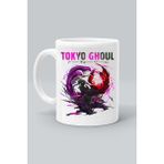 Olympus Plus Tokyo Gohoul Karakter Anime Baskılı Beyaz Kupa Bardak - 325 ml