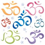OM Sembol Şablonu, 21,59 x 21,59 cm (U) - Pranava Yoga AUM Hint Mantra Sanskritçe Hindu Spiritüel Şablonlar Boyama Şablonu