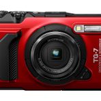 OM SYSTEM Tough TG-7 kırmızı dijital kamera, su geçirmez, darbeye dayanıklı, su altı ve makro çekim modları, 4K video, 4 kat geniş açılı zoom (Olympus TG-6'nın devamı modeli)