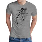 OM3® Bicycle Bisiklet Tişörtü - Erkek - Vintage Bisiklet Sporu Bisikletçi - S - 5XL, gri alacalı, XL