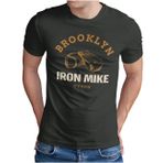 OM3® Brooklyn New York T-Shirt | Erkek | Iron Mike Tyson Boxing Gym | S - 4XL, Koyu gri, XL