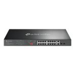 Omada Tp-Link DS1018GMP 16 Port 10-100-1000 Poe+ Switch 2 Port Sfp Çelik Kasa Rack Mount