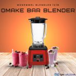 Omake BLEO1/E11 2200W Buz Kırıcı Bar Blender - Kırmızı