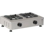 Omake Doğalgazlı Set Üstü Ikili Mini Ocak, 53X36X17 Cm, OCK02.N21 - Inox