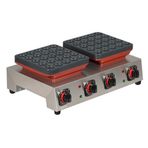 Omake Elektrikli Manuel Top Poffertjes Model Çiftli Pankek Makinesi Zamanlayıcılı PFR01.E21.0601.Z5F