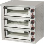 Omake Elektrikli Pizza Fırını 12XØ25 cm Kapasiteli 3 Katlı 52X52 Manuel