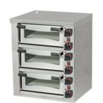 Omake Elektrikli Pizza Fırını Üç katlı 52x52 FPZ01.E31.0503.U50