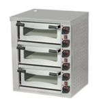 Omake Elektrikli Pizza Fırını Üç Katlı 72x72 FPZ01.E31.0703.U50