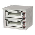 Omake FPZ01.E21 Elektrikli 72x72 cm 2 Katlı Elektrikli Pizza Fırını
