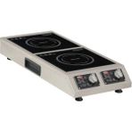 Omake IND21.I25 Cam Yüzeyli Dikey Indüksiyon Ocak, 2X2500 W, Elektrikli - Inox
