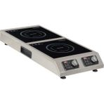 Omake IND21.I25 Cam Yüzeyli Dikey Indüksiyon Ocak, 2X5000 W, Elektrikli - Inox