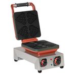 Omake Kare Waffle Makinesi Çubuklu Kalp
