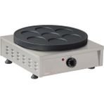 Omake KRP04.E11 Tekli Teflonlu 7 Bölmeli Krep Makinesi, Elektrikli - Gri