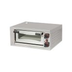 Omake Tek Katlı Pizza Fırını Elektrikli Mini 39 cmx1 Pizza Kapasiteli FPZ01.E11