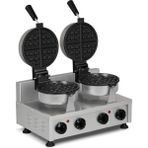 Omake WFL11.E22 Zamanlayıcılı Çiftli Amerikan Waffle Makinesi, Elektrikli - Inox