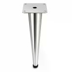 Omaks (1 Adet) 30 Cm Metal Krom Düz Mobilya Sehpa Kanepe Ayağı Montaj Vidaları Dahil Ayak