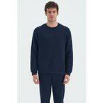 Omar İndigo Şardonlu Erkek Sweatshirt - 88137