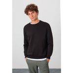 Omar Siyah Şardonlu Erkek Sweatshirt - 88137