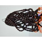 Omari İmzalı Sertifikalı Alman Faturan Sıkma Kehribar Tesbih 13X7,3 Mm Arpa Kesim