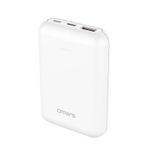 Omars 10000 mAh PD 20W Çift Çıkışlı Type-C ve USB-A Beyaz Mini Powerbank