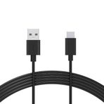 Omars Siyah USB Type-C 3A Şarj ve Data Kablosu