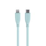 Omars USB-C to MFI Lightning iPhone Silikon PD Yeşil Hızlı Şarj Kablosu
