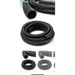 Omax Oto Yıkama ve Koltuk Yıkama Spiral Süpürge Hortumu 3 Metre - 0 RH (+) Siyah
