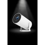 Omaze Taşınabilir Android Sinema Projeksiyon Wifi Destekli En Güncel Sürüm Akıllı Projektör Beyaz 720p