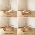 Ombi Baby Bebek Yürüteci Çok Amaçlı Ahşap Modüler