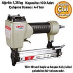 Omega Çivi Tabancası Döşeme Tabancası Hafif Başlı Havalı Çivi Çakma 10-32 Mm