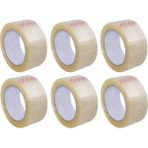 Omeyva Bant Güçlü Sağlam Kaliteli Şeffaf Koli Bandı Bantı / 45 mm x 100 Metre / 6'lı Paket