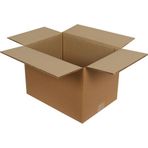 Omeyva Baskısız Oluklu Kraft Karton Kargo Taşınma Depolama Kolisi - 60x40x40 Cm. - 10 Adet