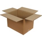 Omeyva Baskısız Oluklu Kraft Karton Kargo Taşınma Depolama Kolisi - 60X40X50 Cm. - 30 Adet