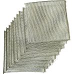 Omeyva Bulaşık Ovma Ovalama Yanmış Yağ Ağır Kir Bezi Teli Telli Bez - 20X20 Cm. - 10 Adetlik Paket