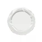 Omeyva Davet Parti Sunum Doğum Günü Beyaz Renkli Sert Plastik Mika Tabak - 22 Cm. - 6 Adetlik Paket