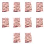 Omeyva Desenli Metalize Hediye Paketi Yapışkanlı Torba Poşet - 12X17 Cm. - 100 Adetlik 10 Paket