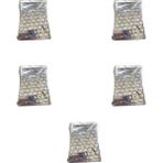 Omeyva Desenli Metalize Hediye Paketi Yapışkanlı Torba Poşet - 15X25 Cm. - 100 Adetlik 5 Paket - 15 x 25 cm - Metalik Gri - 500 Adet