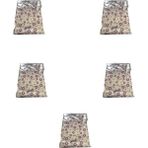 Omeyva Desenli Metalize Hediye Paketi Yapışkanlı Torba Poşet - 25X35 Cm. - 100 Adetlik 5 Paket - 25 x 35 cm - Metalik Gri - 500 Adet