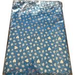 Omeyva Desenli Metalize Hediye Paketi Yapışkanlı Torba Poşet - 35X50 Cm. - 100 Adetlik 1 Paket - 35 x 50 cm - Metalik Gri