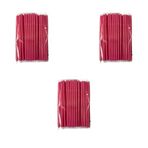 Omeyva Kalın Kokteyl Buzlu Soğuk Içecek Pipet - Körüklü - Pembe - 22 Cm. - 8 Mm. -300 Adet
