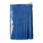 Omeyva Körüklü Mavi Kalın Buzlu Soğuk Içecek Pipet - 22 Cm. - 8 Mm. -100 Adetlik Paket