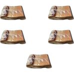 Omeyva Plastik Şeffaf Altın Sarı Gold Sup Kaşık - Tatlı Dondurma Kaşığı - 12.5 Cm. - 50 Adetlik 5 Paket