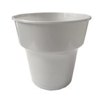 Omeyva Renkli Sert Mika Plastik Kristal Bardak - Gümüş Gri - 6 Oz / 180 Cc - 25'Li Paket