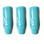 Omeyva Renkli Sert Mika Plastik Kristal Bardak - Turkuaz - 6 Oz / 180 Cc - 75 Adet