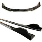 Omg Oto Seat Leon 1998-2005 Gri Şeritli Ön Lip ve Yan Marşpiyel Seti Piona Black - Gri - Siyah