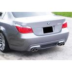 OMGarage Bmw E60 5 Serisi M5 Rieger Difüzör Piona Black 2003 - 2010 Sağ Sol Çift Egzoz Çıkışlı Izgaralı