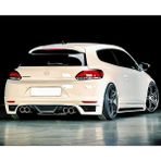 OMGarage Volkswagen Scirocco Rieger Arka Ek Mat Siyah Plastik Body Kit Karlık 2008 2009 2010 2011 2012 2013